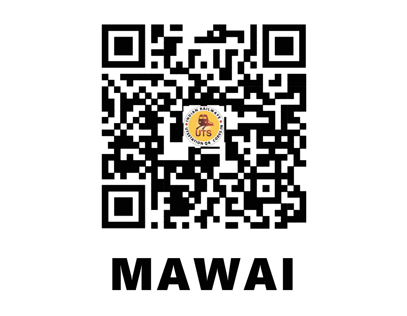 UTS QR Code for MAWAI - MWAI - NC (MADHYA PRADESH)